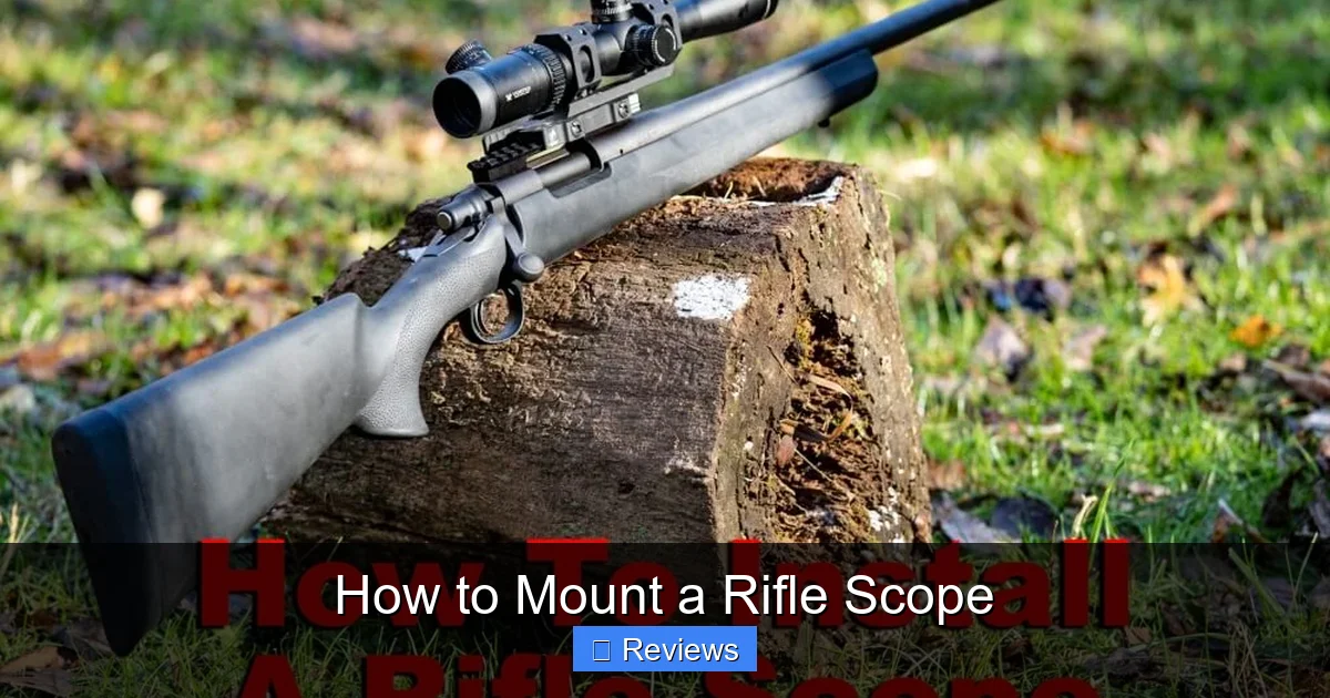 How to Mount a Rifle Scope