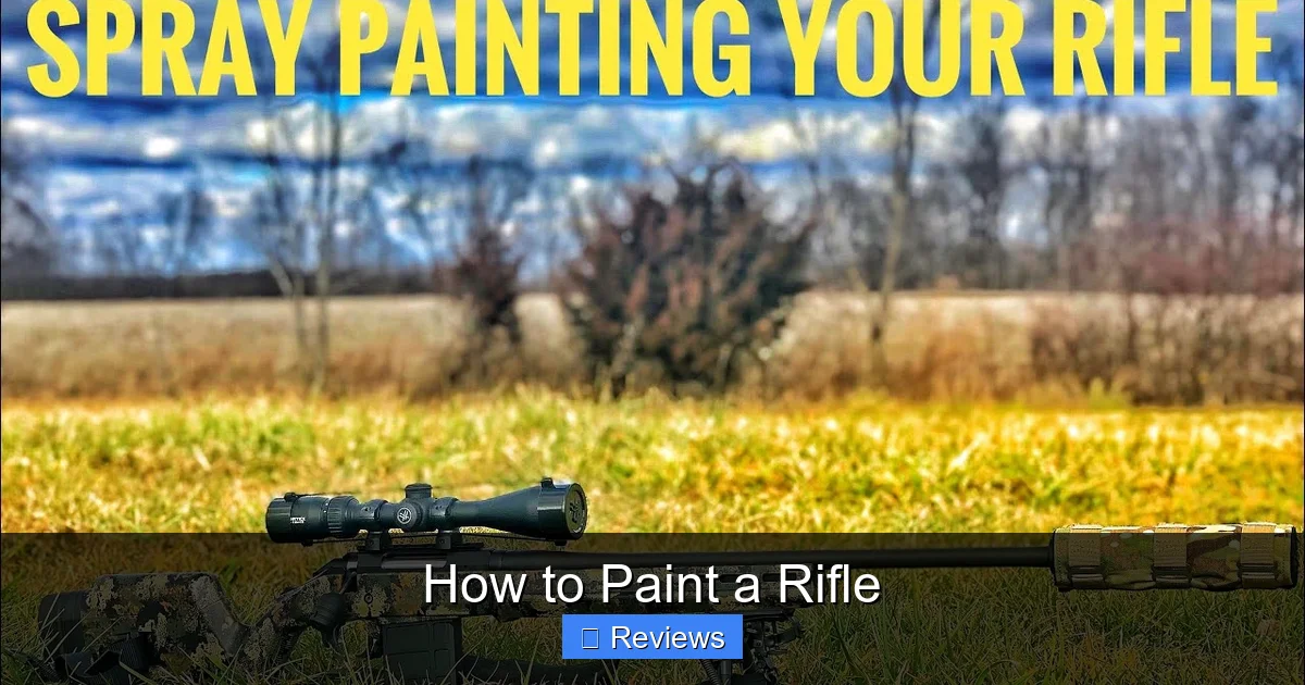 How to Paint a Rifle