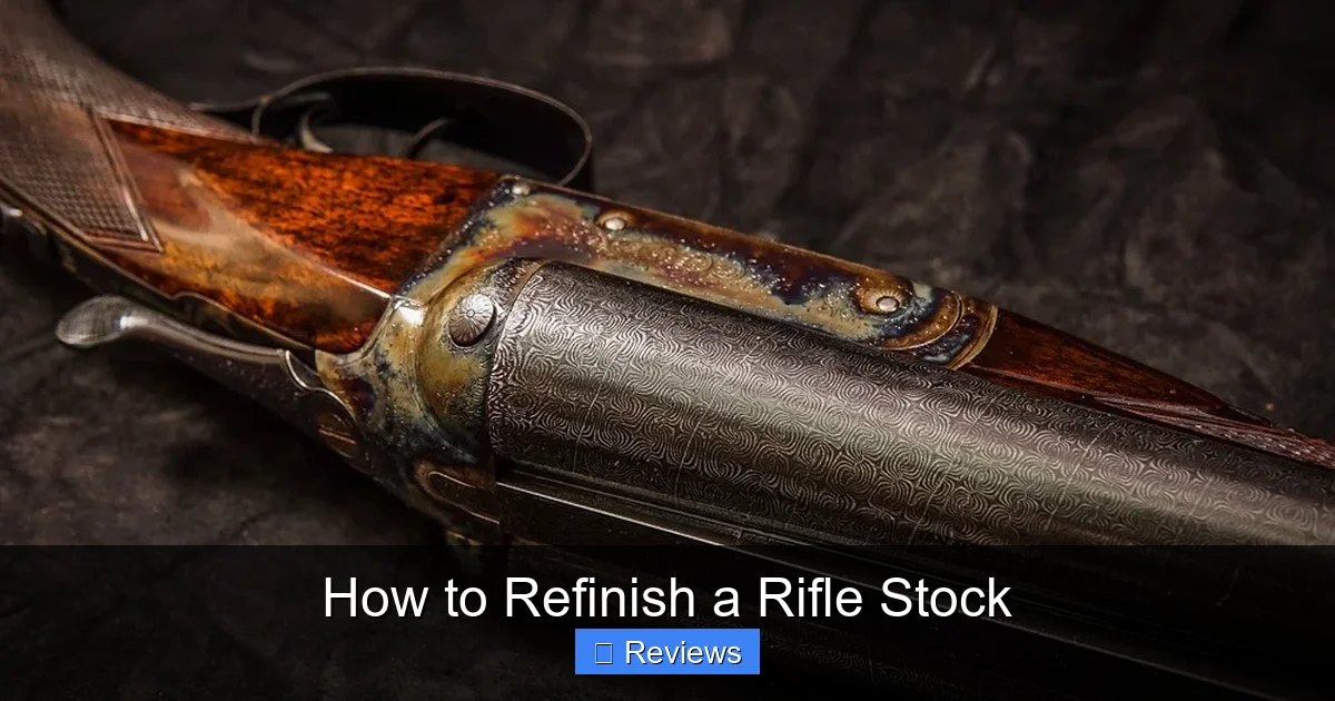 How to Refinish a Rifle Stock