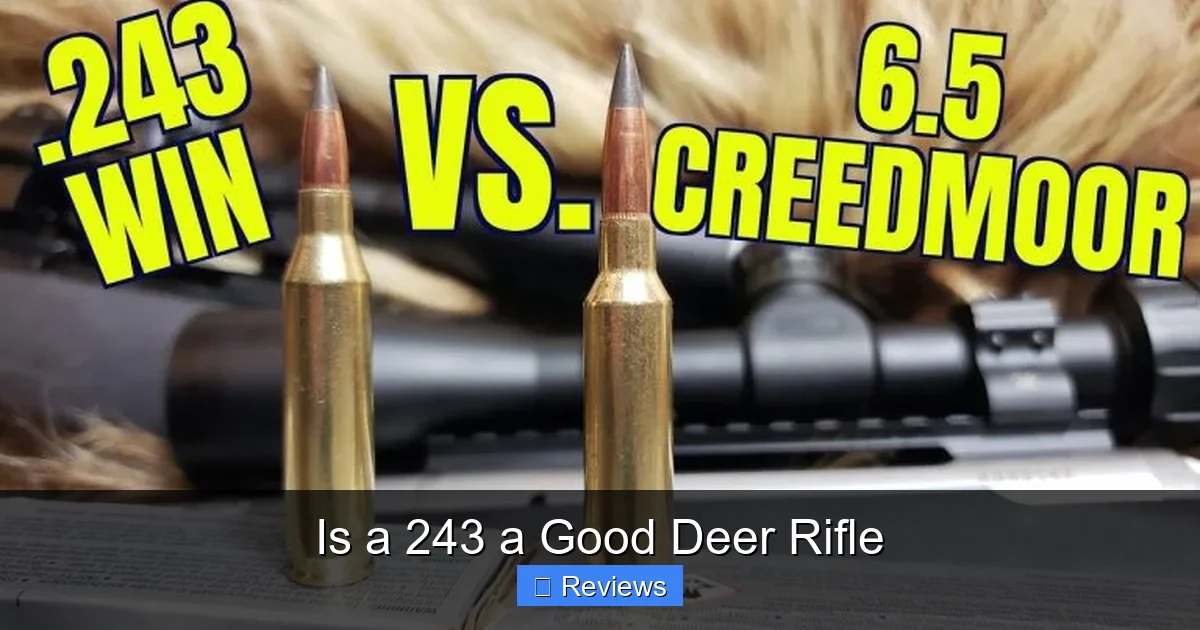 Is a 243 a Good Deer Rifle