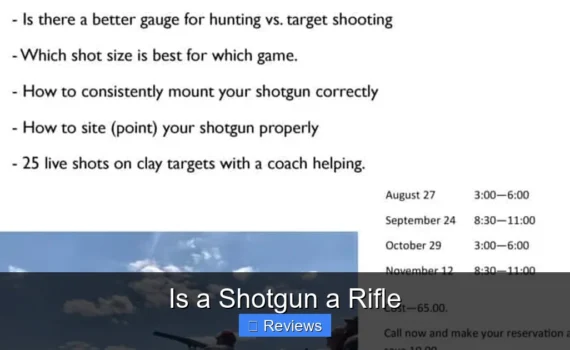 Is a Shotgun a Rifle