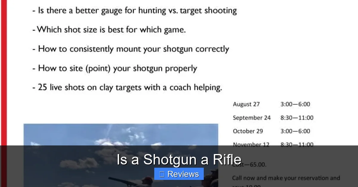 Is a Shotgun a Rifle