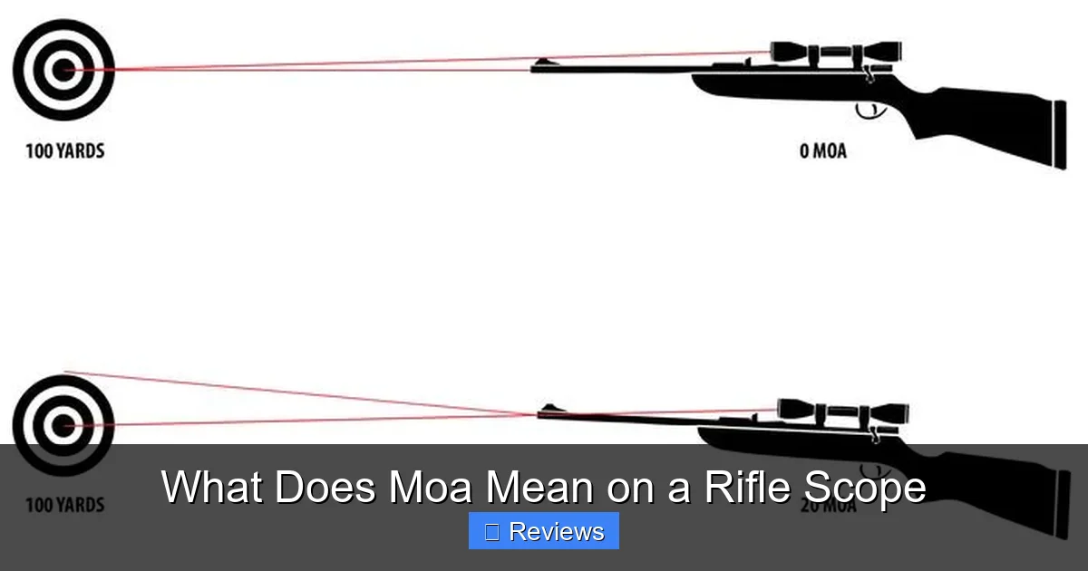 What Does Moa Mean on a Rifle Scope