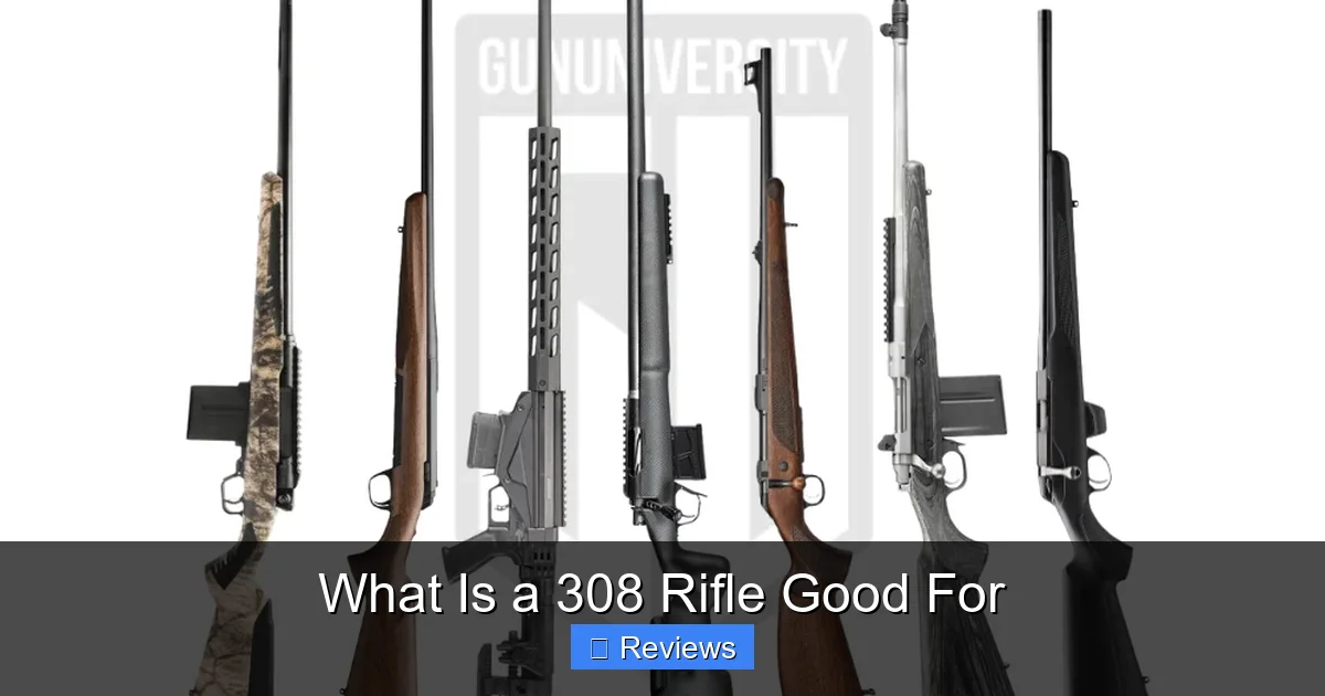 What Is a 308 Rifle Good For
