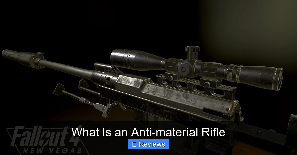 What Is an Anti-material Rifle