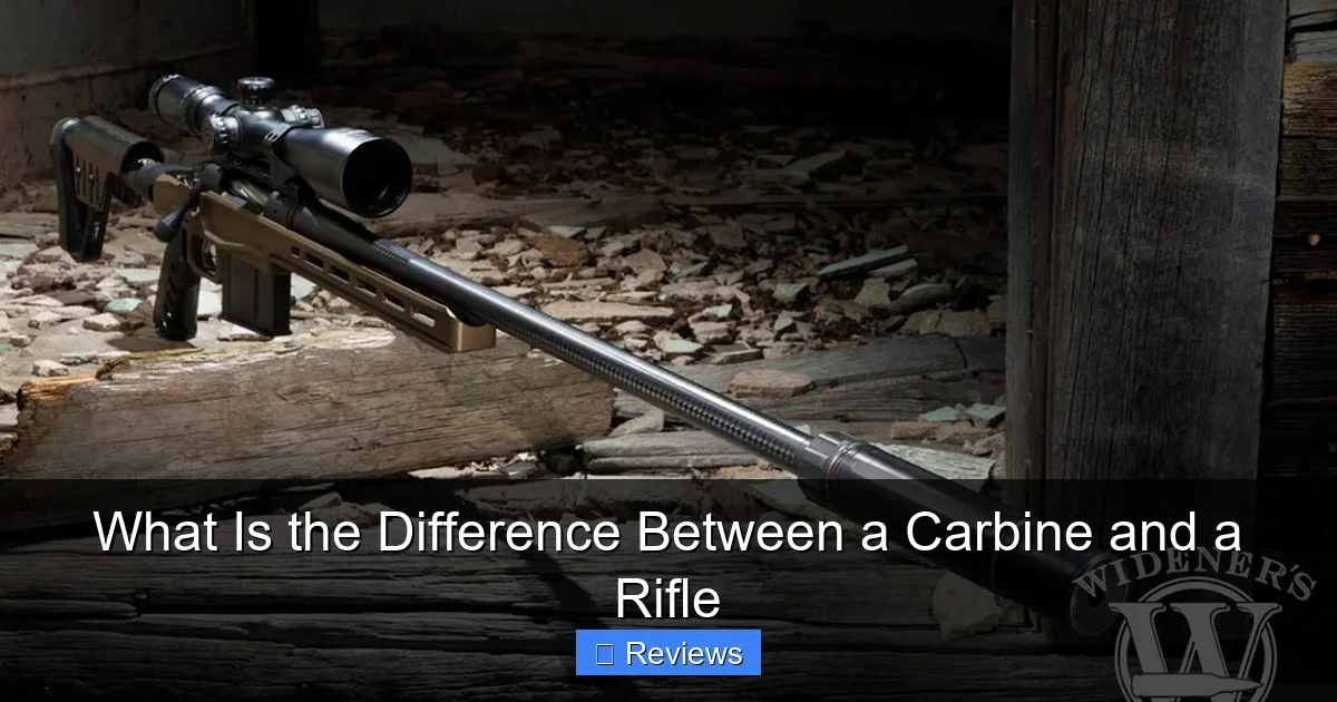 What Is the Difference Between a Carbine and a Rifle