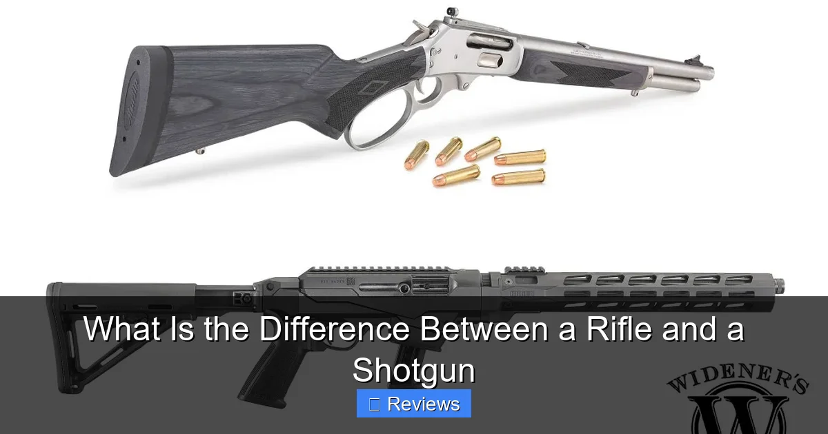 What Is the Difference Between a Rifle and a Shotgun