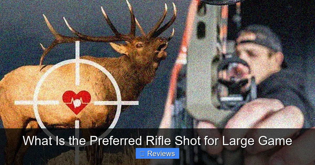 What Is the Preferred Rifle Shot for Large Game