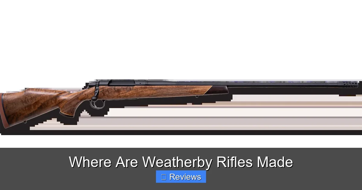 Where Are Weatherby Rifles Made